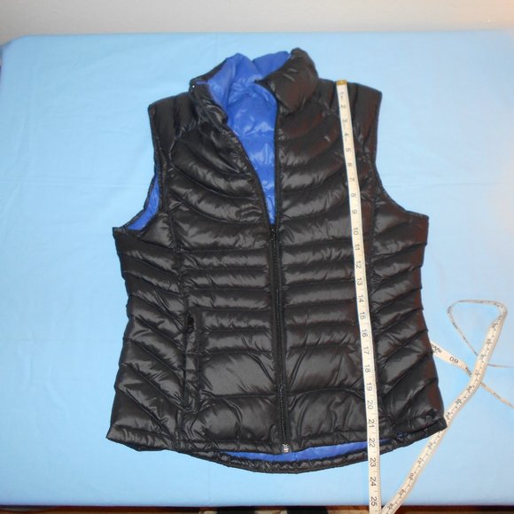Black REAL GOOSE DOWN 90% and Feathers 10% Puffer Vest (M) Medium - Picture 8 of 14
